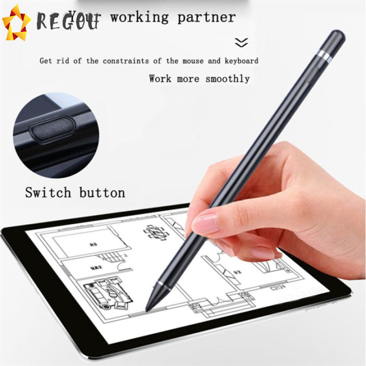 ปากกาทัชสกรีน-stlus-capacitive-smart-stylus-pencil-เข้ากันได้กับ-ios-android-ipad-mobile-phone