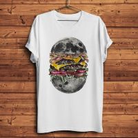 Moon Burger Super Hamburg Funny Tshirt Men White T Shirt Geek Tee