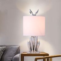 ☏▬ Modern Masked Rabbit Resin Table Lamps Retro Industrial Desk Lights for Bedroom Bedside Study Restaurant Decorative Lights