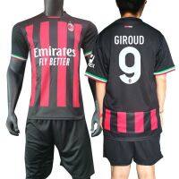 ✉▼  22 ac milan soccer uniform male competition training suit female parents with children with quick-drying fabric short-sleeved shirt custom