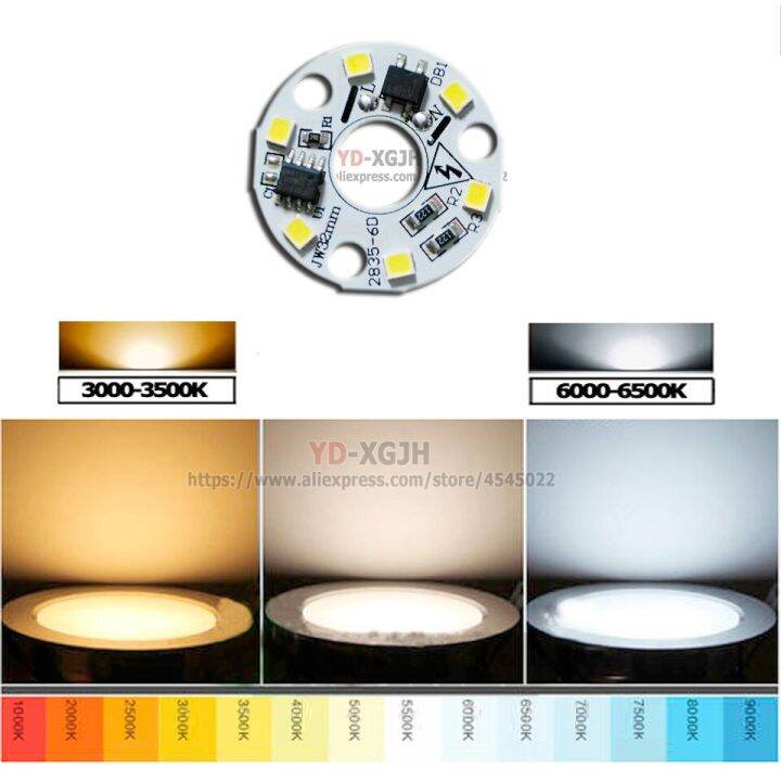 ไดรฟ์ฟรี-led-pcb-smd2835-3w-32mm-amp-10mm-แหล่งไฟ-led-ไดรเวอร์-ic-รวมสำหรับโคมไฟระย้าคริสตัลดาวน์ไลท์สีขาวอบอุ่น