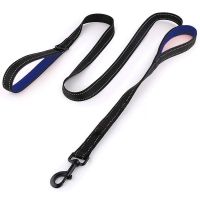 Benepaw Reflective Padded Dog Leash Two Handle Durable Small Medium Large Dog Pet Training Leash Nylon Lead 7 Colors