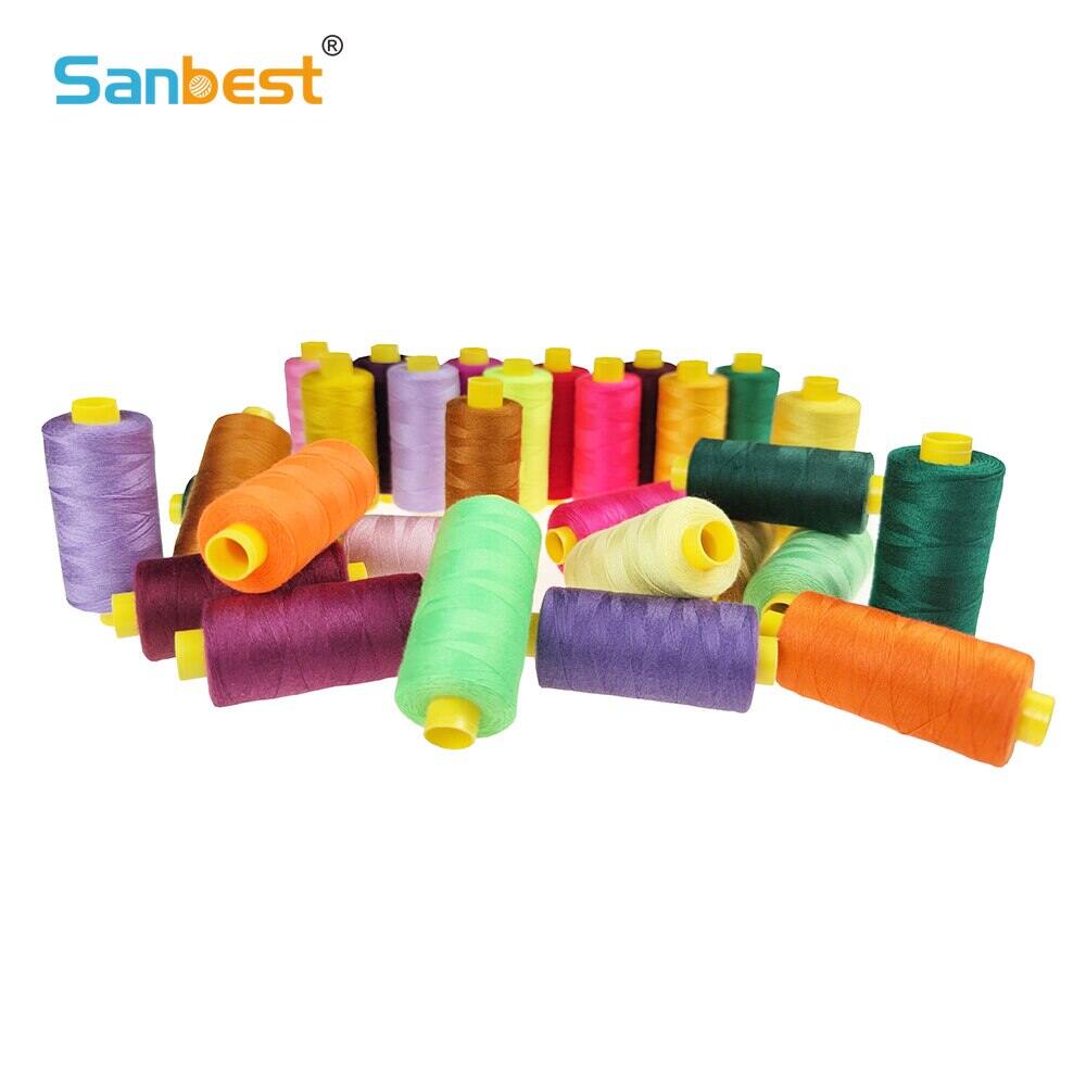 5pcs Rainbow 40S/2 Polyester Overlocking Sewing Thread Sewing Machine Thread 