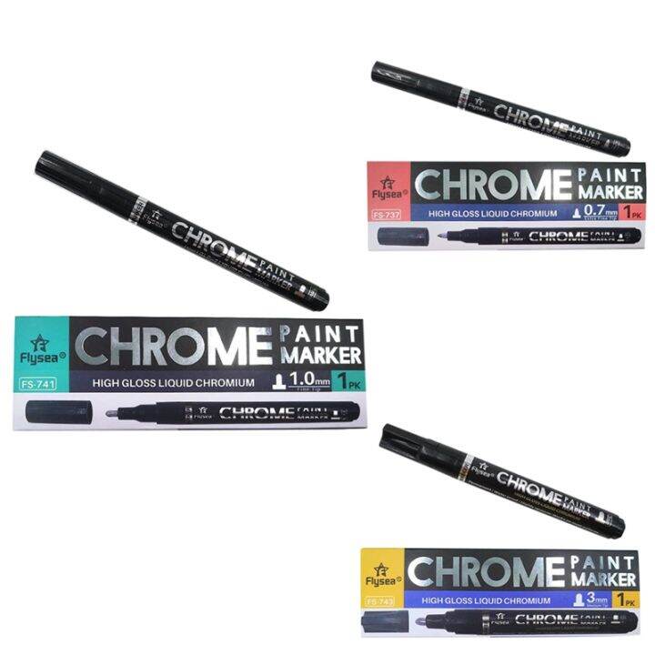 Silver Mirror Marker, Liquid Mirror Chrome Marker Model Gloss Oilbased
