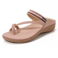 2023 summer new fashion Europe and joker cross strap set foot comfortable light cool sandals women