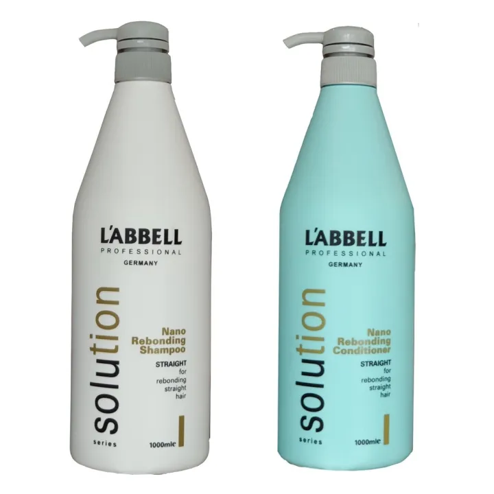 Labbell Solution Reborn Straight Hair Shampoo 1000ml Conditioner 1000ml