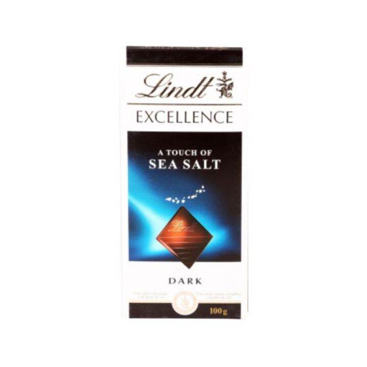 Lindt Excellence Dark Sea Salt Chocolate Bar 100g Lazada PH
