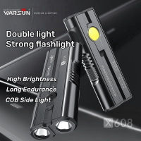 Warsun X608 ไฟฉาย LED 4000 ลูเมน สว่างมาก ชาร์จ USB แบบพกพา อเนกประสงค์ สําหรับตั้งแคมป์กลางแจ้งa a