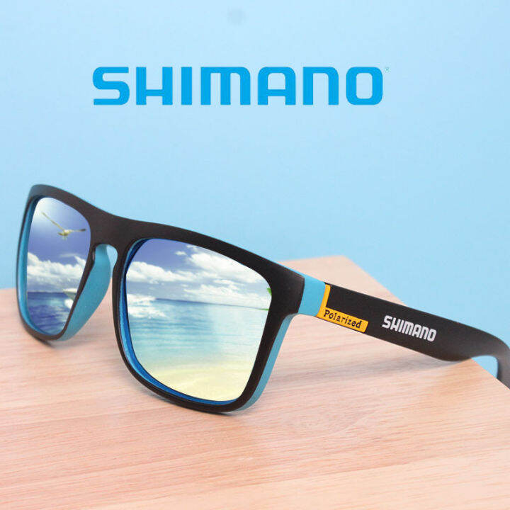 SHIMANO Polarized Sports Sunglasses for Men Women Frame Sports Cycling