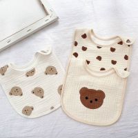 【CC】 2PC Newborn Baby Cotton Gauze Bibs Infant Boys Burp Cloths Fashion Scarf Children Feeding Saliva for Kids