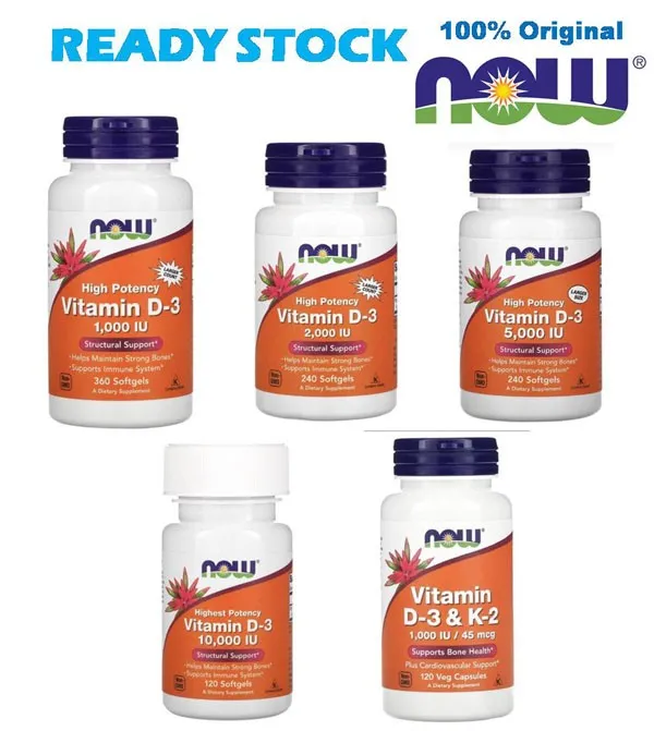 now vitamin d3 dan d3 k2 d3 2.000iu120 (I9N1) vitamin d3 5000iu
