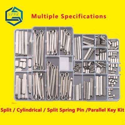 Split Spring Dowel Tension Roll Pin Cylindrical Dowel Pin Split Pins Clip Cotter Pin Split Spring Pin Combination Set/Kit