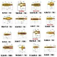2PCS Pogo Pin Connector mm Spring 1A 3A 10A No Plating 0u Nickel Plated M8 M4 M3 M2 Screw Conductive Thread Test Pin
