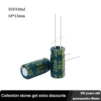 10pcs 35V 330UF 10 x 13 mm low ESR Aluminum Electrolyte Capacitor 330 uf 35 V Electric Capacitors High frequency 20