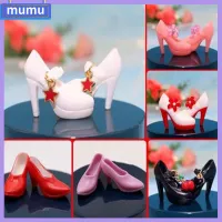 MUMU อุปกรณ์เสริมเสริม รองเท้าบู๊ตตุ๊กตา พลาสติกทำจากพลาสติก สีสันสดใส รองเท้าส้นสูงแบบตุ๊กตา สำหรับผู้หญิง 10รูปแบบ รองเท้าตุ๊กตา30ซม. ตุ๊กตา30ซม./ตุ๊กตา BJD 1/6ตัว