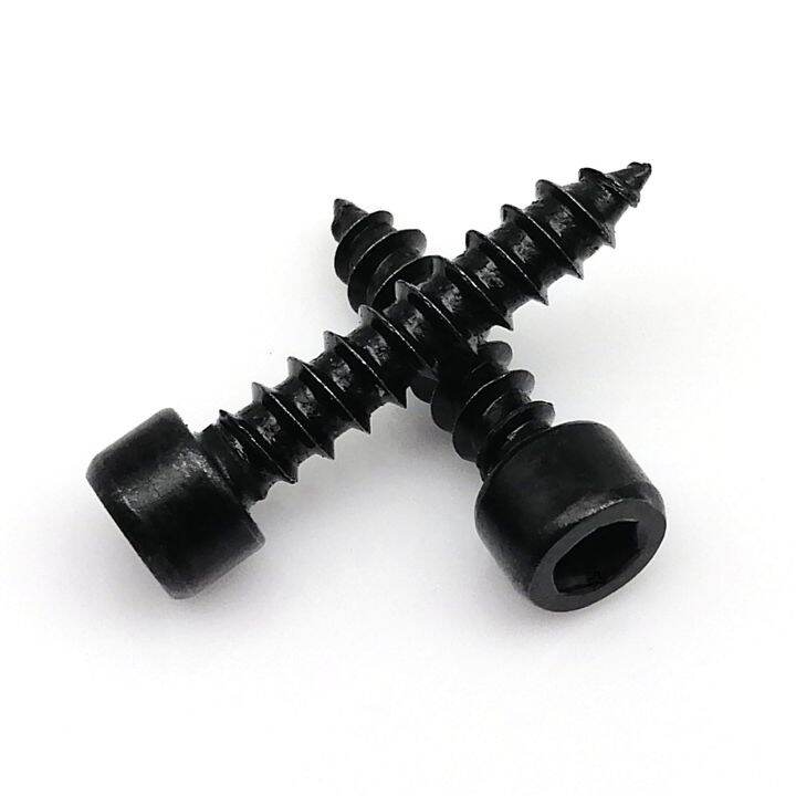 lf-10-50pcs-m2-m2-6-m3-m3-5-m4-m5-m6-a-o-carbono-preto-allen-hex-hex-gono-tampa-de-soquete-cabe-a-redonda-auto-tocando-parafuso-madeira-l-4-50mm