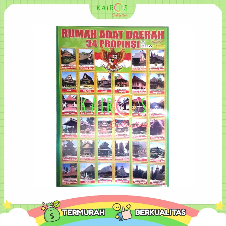 Poster Rumah Adat | Lazada Indonesia