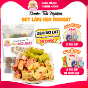 Set làm kẹo Nougat Kèm Bơ Lạt Nguyên liệu kẹo Hạnh Phúc thành phẩm 30-40