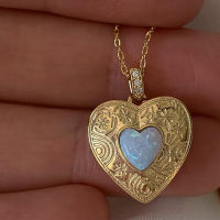 Lost Lady Sla Heart Locket Necklace Womens Alloy Jewellery Wholesale Direct Sales