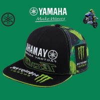 หมวกแก๊ปปีกแบนลายพราง,หมวกMonster Energy Motoสำหรับมอเตอร์ไซค์MotoGP Superbike Yamaha Tech3 NEW Snapback82915