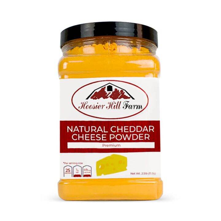 Premium Cheddar Cheese Powder, No artificial colors, by Hoosier Hill