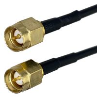 1Pcs RG174 SMA Male Plug to SMA Male Plug Connector RF Coaxial Jumper Pigtail Cable For Radio Antenna 4inch~5M Electrical Connectors