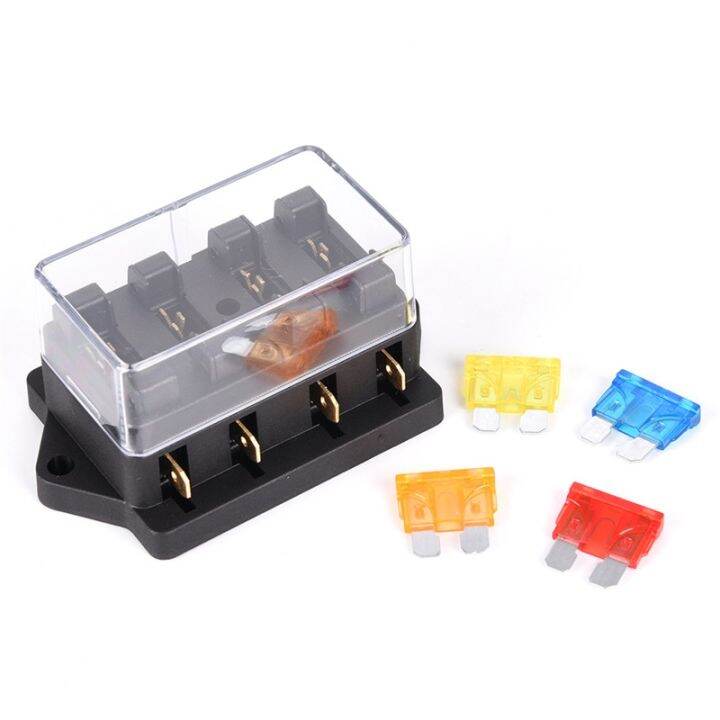 yf-car-4-way-circuit-standard-ato-blade-fuse-box-block-holder-12v-24v-4-for-22mm-handlebar-motorcycles-e-bikes