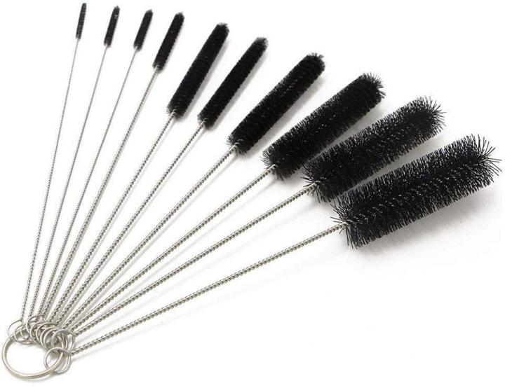 8.2 Inch Nylon Tube Brush Pipe Cleaning Brushes with Packing Box, Set of 10