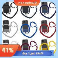 HONEYDEWD ไม่มีเคสโทรศัพท์ สากล สลิงคอห้อย ปะเก็นเชือกเส้นเล็ก Crossbody ผ้าไนลอน สายคล้องโทรศัพท์ ป้องกันการสูญหาย