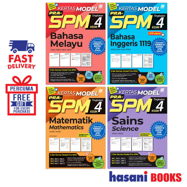 Hasani Sasbadi Buku Latihan Kertas Model Pra Spm Tingkatan 4 Lazada