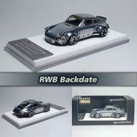 MC Stock1:64 RWB 911 Carrera Coupe เครื่องเงินดิบไดออรามารถของเล่นขนาดเล็กสะสม