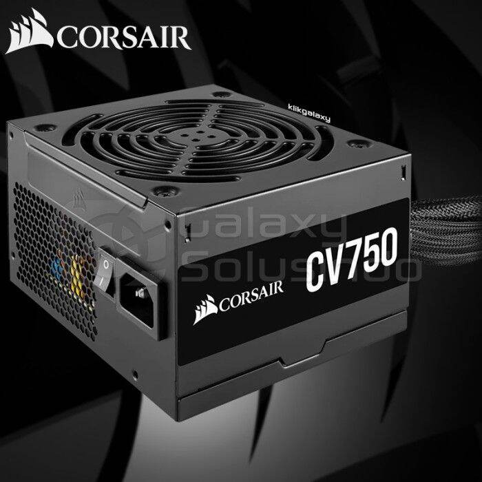 Corsair CV750 750 Watt 80+ Bronze Certified Non Modular Power Supply ...