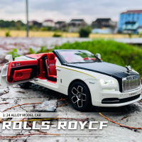 1:24ล้อแม็ก Rolls Royce รุ่งอรุณ Spofec รถรุ่นแสงและเสียงผล D Iecast จำลองรถเด็กของขวัญวันเกิดของเล่นรถคอลเลกชัน