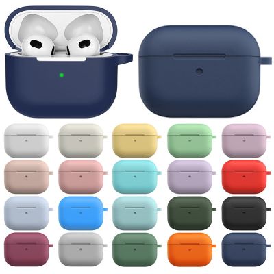 Cute Solid Color Silicone Cover For Apple 2021 New AirPods 3 Case Earphone Protective Shell For Airpods 3 Case Cover Accessories Headphones Accessorie