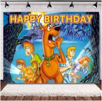 การ์ตูน Scooby Doo การถ่ายภาพฉากหลัง Mystery Machine Van ฮาโลวีน Scooby Doo Zombie Island ภาพพื้นหลัง5x3ft สำหรับเด็กวันเกิด Party ตกแต่งแบนเนอร์