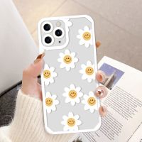 เคสโทรศัพท์ลายดอกเดซี่สำหรับ iPhone 11,เคส iPhone 13 12 14 Pro Max 12 13 Mini XR XS Max 8 14 Plus SE 2020เคสโทรศัพท์เคสใสสีสันสดใส