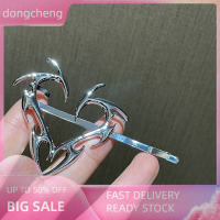 dongcheng กิ๊บโลหะรูปหัวใจแนวฮิปฮอปทันสมัยสำหรับเด็กผู้หญิงปิ่นปักผมรูปทรงเรขาคณิตไม่ซ้ำใคร