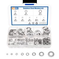 304 mesin cuci datar baja tahan karat Spacer 360PCS Ring Circular Gasket Shims bantal cincin pembawa