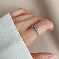 [COD] Gumao sparkling thin circle plain ring womens simple French matte texture knotted high-end