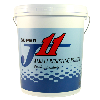 J11 ALKALI RESISTING PRIMER เจ11 สีรองพื้นปูนใหม่กันด่าง สำหรับพื้นปูนใหม่ป้องกันความเป็นด่าง ขนาด18ลิตร