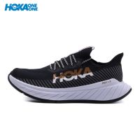 รองเท้ากีฬา รองเท้าวิ่งผู้ชาย&amp;ผู้หญิง Hoka One One Men Carbon X 3 Black White 1123192-BWHT