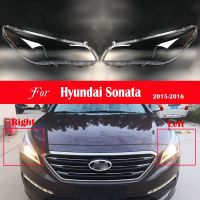 ฝาครอบไฟหน้ารถยนต์อะไหล่กรอบไฟหน้ารถยนต์สำหรับ Hyundai Sonata 2015 2016ฝาครอบไฟหน้ารถไฟส่องสว่าง