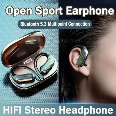 ZZOOI HIFI Ear Hook Earphone Sports Earbuds Bluetooth 5.3 Business Touch Headset Long Standby With Mic Multipoint Connection PK XT80