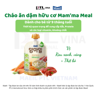 Cháo ăn dặm Mam ma Mael nhập khẩu Hàn Quốc Rau vàng rau xanh thịt bò cho thumbnail