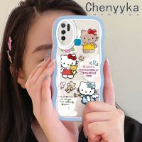 เคส Chenyyka สำหรับ VIVO Y30 Y50 Y30i เคสลายการ์ตูนน่ารักเฮลโลคิตตี้สุดสร้างสรรค์เคสโทรศัพท์โปร่งใสขอบซิลิโคนนิ่มป้องกันเลนส์กล้องกล่องกันกระแทกเคสสีสันสดใส