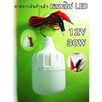 1ชิ้น หลอดไฟคีบแบตเตอรี่สำเร็จรูป 12V 30W หลอดไฟตั้งแคมป์ หลอดไฟแคมป์ปิ้ง ส่งจากไทย สินค้าพร้อมจัดส่ง