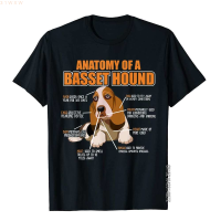 Anatomy (สต็อกเพียงพอ) Basset Hound Shirt Of A Basset Hound Shirt Funny Top T-Shirts Printed On Special Cotton Tops Shirt Group For Menคุณภาพสูง size:S-5XL