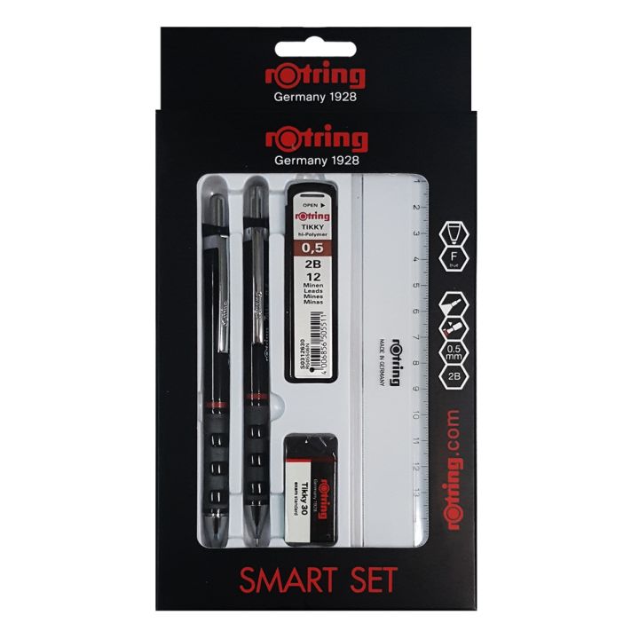rotring-ชุดดินสอกด-ปากกา-5ชิ้น-ชุด-รุ่น-tikky-smart-set-คละสี-8854556025527