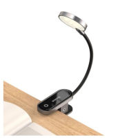 Portable Clip-type Led Desk Lamp 3-level Brightness Stepless Dimmable Wireless Usb Rechargeable 360 Degree Reading Night Light