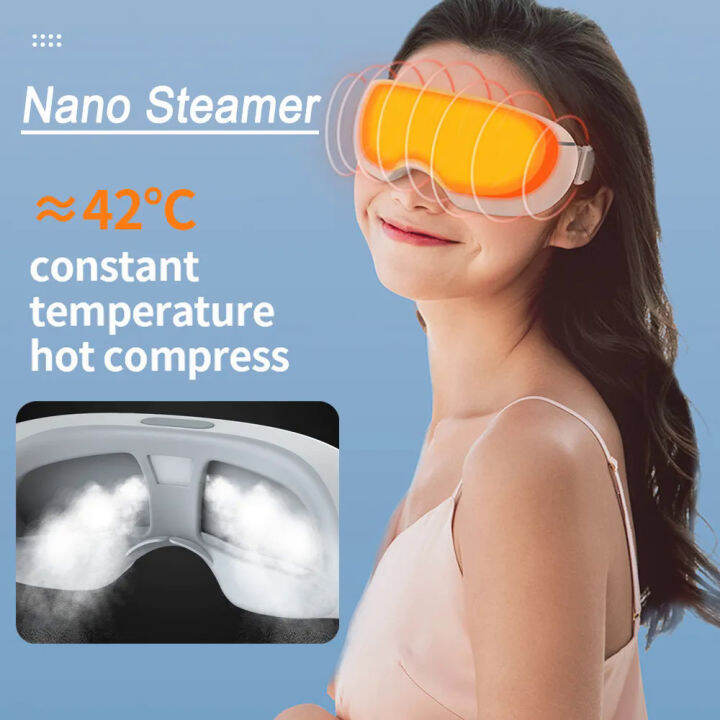 Nano Steam Eye Massager Electric Eye Steam Hot Compress Steamer Eyes